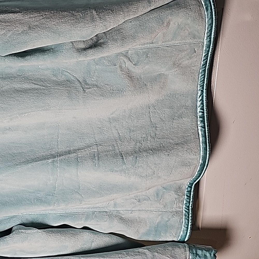 Pendleton XL fuzzy fleece jacket, aquamarine teal - Picture 10 of 16